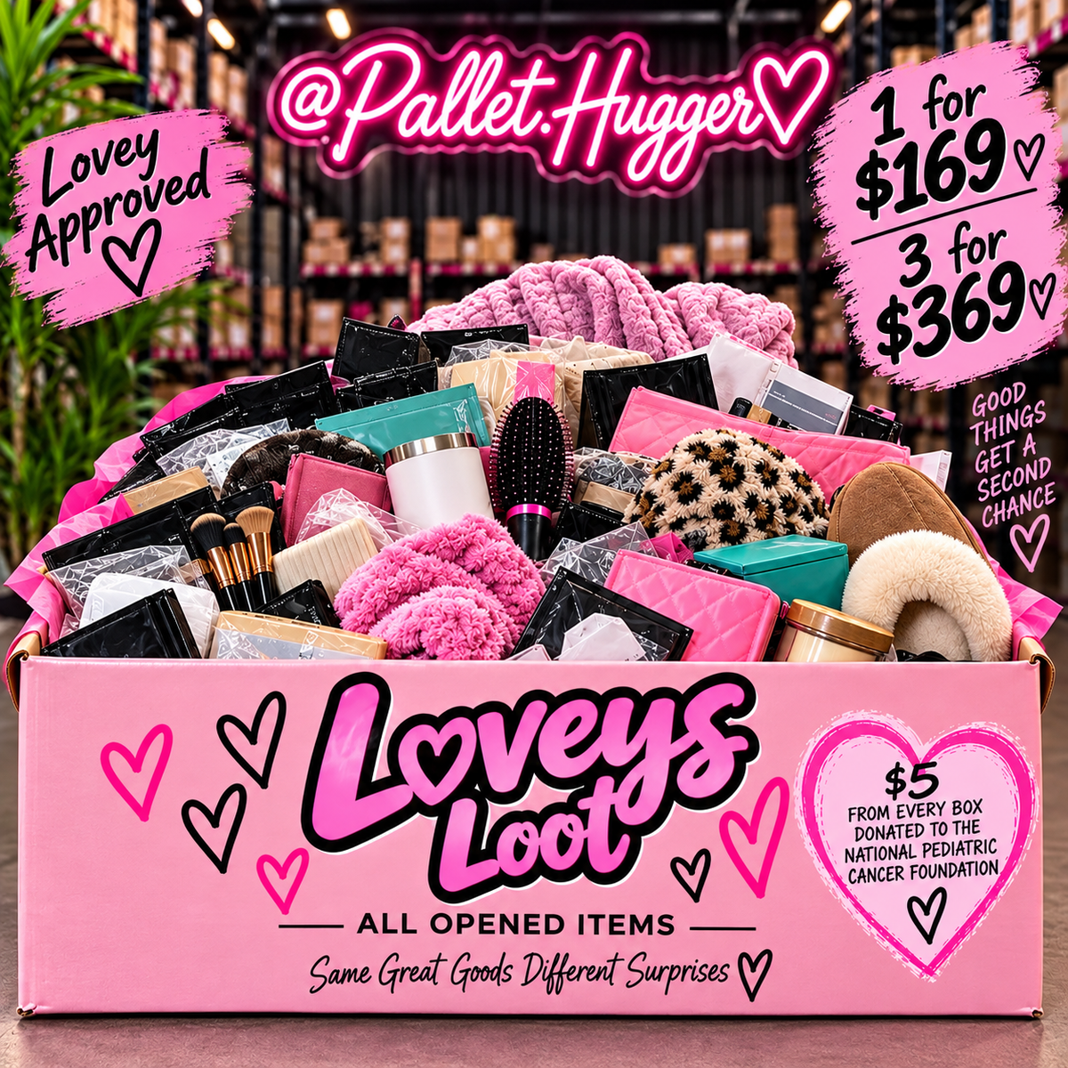 Pallet Hugger® Lovey’s Loot Box