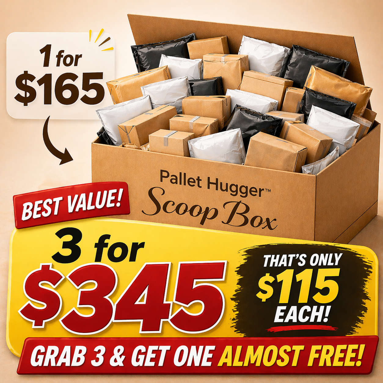 🏷️ Pallet Hugger® Scoop Box