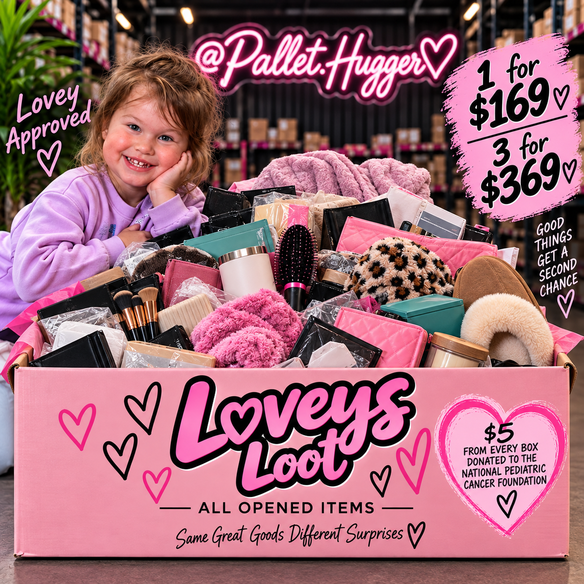Pallet Hugger® Lovey’s Loot Box